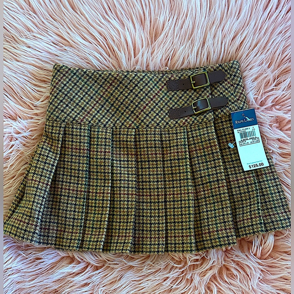 NWT Ralph Lauren Girls Size 5 Wrap Skirt pristine condition